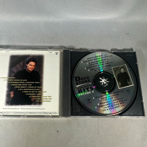 Doug Stone Greatest Hits Volume 1 Country Music CD 1994 Epic Records Album - Picture 3 of 3